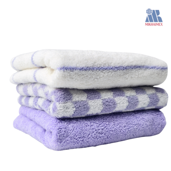 Bộ Khăn Bông Meditor Tím Hồng – Sắc Thu Huyền Bí