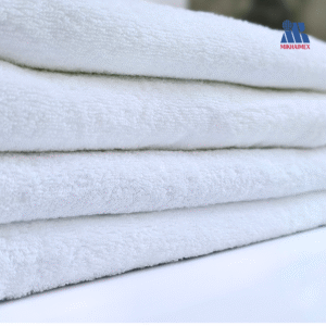 Bộ 4 khăn bông trắng khách sạn